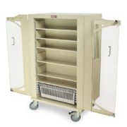 M-Series Baby Scale Cart, One Drawer, Open Holder with Adjustable Shelf,  MDS3024SC - Harloff