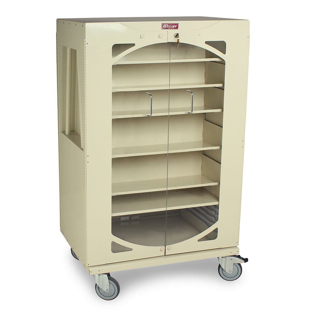 M-Series Baby Scale Cart, One Drawer, Open Holder with Adjustable Shelf,  MDS3024SC - Harloff