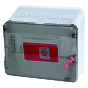 Three Gallon Sharps Disposal Container for M-Series or A-Series Carts, Rail  Clip Mount, MD-SHARPSRC - Harloff