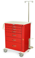 3″ Wire Basket for MedStor Max Cabinets, One Long Divider, 81070-1 - Harloff