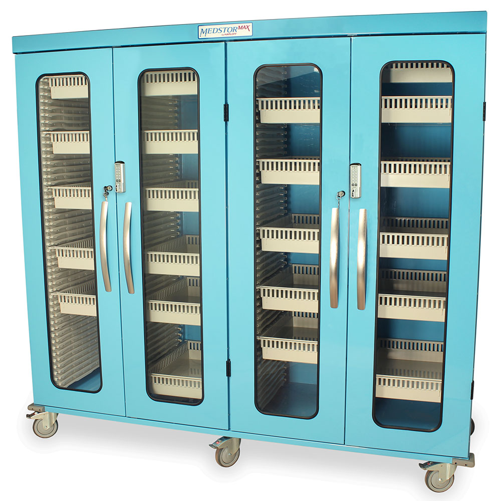 Basic Mobile Storage Cabinet w/ Sliding Doors - Chem Guard