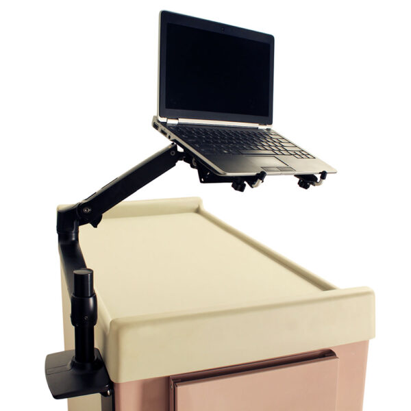 Medical Cart Laptop Mount with Fully Articulating Ergotron® Arm, LTP