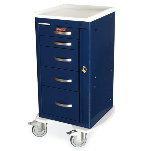 MDS1827B05 Navy Code Blue Crash Cart - Quarter Left